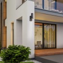 Rabalux 8835 Medina Außenwandleuchte mit Sensor schwarz GU10 2xmax 10W IP44