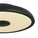 Globo 41366B LED-Deckenleuchte mit Lautsprecher Raffy 1x18W | 820lm | 3000-6500K | RGB | IP44- dimmbar, Bluetooth, Fernbedienung, Nachtmodus, Memory-Funktion, schwarz, opal