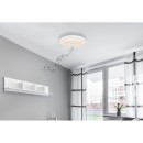 Globo 41366W LED-Deckenleuchte mit Lautsprecher Raffy 1x18W | 1100lm | 3000-6500K | RGB | IP44- dimmbar, Bluetooth, Fernbedienung, Nachtmodus, Memory-Funktion, weiß, opal