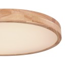 Globo 41745-48 LED-Deckenleuchte Rainer 1x48W | 3100lm | 3000-6000K - Memoryfunktion, Nachtmodus, dimmbar, Fernbedienung, Holzimitat, weiß