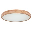 Globo 41745-48 LED-Deckenleuchte Rainer 1x48W | 3100lm | 3000-6000K - Memoryfunktion, Nachtmodus, dimmbar, Fernbedienung, Holzimitat, weiß