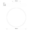 Globo 41745-48 LED-Deckenleuchte Rainer 1x48W | 3100lm | 3000-6000K - Memoryfunktion, Nachtmodus, dimmbar, Fernbedienung, Holzimitat, weiß