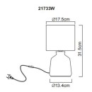 Globo RELA 21733W Tischlampe E14