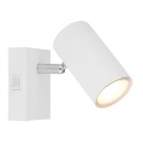 Globo 57911-1W Wandleuchte Robby 1x25W | GU10 - Schalter am Körper, weiß