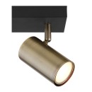 Globo 57911-3M Deckenleuchte Robby 3x35W | GU10 - schwarz, Messing