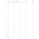 Globo 57911-4HW Pendelleuchte Robby 4x35W | GU10 - weiß