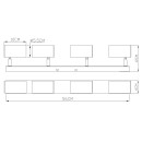 Globo 57911-4W Deckenleuchte Robby 4x35W | GU10 - weiß