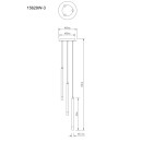 Globo RYAN 15629W-3 LED Pendelleuchte G9