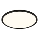 Globo 41562-24B LED Deckenleuchte Sapana 1x18W | 1600lm | 3000 K | IP44 - Schaltdimmer, Memoryfunktion, schwarz, opal