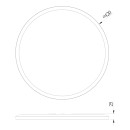 Globo 41562-24W LED Deckenleuchte Sapana 1x24W | 2300lm | 3000 K | IP44 - Schaltdimmer, Memoryfunktion, weiß, opal