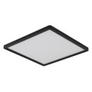 Globo 41563-18B LED Deckenleuchte Sapana 1x18W | 1500lm | 3000 K | IP44 - Schaltdimmer, Memoryfunktion, schwarz, opal