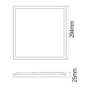 Globo 41563-18B LED Deckenleuchte Sapana 1x18W | 1500lm | 3000 K | IP44 - Schaltdimmer, Memoryfunktion, schwarz, opal