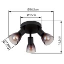 Globo 54312-3 Spot-Deckenleuchte SATELLA E14