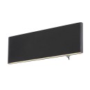 Globo 41751-8B LED-Wandleuchte Siegfried 1x8W | 240lm | 3000K - Schalter am Gehäuse, schwarz