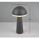 Trio Reality TR57716142 LED Tischlampe für den Außenbereich FUNGO | 2W integrierte LED-Quelle | 200lm | 3000+4000+5000K