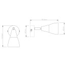 Globo 54919-1 Spotleuchte Tadeus 1x40W | E14