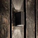 Ideal Lux 113784 Außenwandleuchte Tetris 2x15W| G9 | IP44 - schwarz