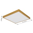 Globo 12382-22 LED Deckenleuchte TIBEY | 22W integrierte LED-Quelle | 1750lm | 3000K