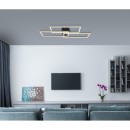 Globo 67247-58 LED Deckenleuchte Tiny1x58W | 4300lm | 2700-6000K- Fernbedienung, dimmbar, Memoryfunktion, Nachtmodus, schwarz, opal