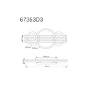 Globo TISHA 67353D3 LED Deckenleuchte | 24W LED | 1200lm | 3000K