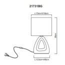 Globo TRIANGLE 21731BG Tischlampe E14