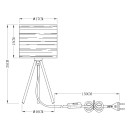 Globo 15342T Tischleuchte Tunno 1x25W | E14