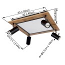 Globo 67306D2 LED Deckenleuchte ULLA  | 24W integrierte LED-Quelle | 1900lm | 3000K