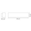 Ideal Lux 163550 Außenwandleuchte Andromeda Coffee 2x60W | E27 | IP54 - braun