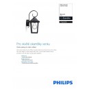 Philips 17236/30/PN Außenwandleuchte 1x60W Buzzard | E27 | IP44