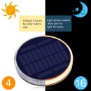 Immax 08494L LED solar Niedervolt-Außenleuchte TERRACE ROUND | 1,5W integrierte LED-Quelle | 15lm | 4000K