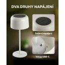 Immax 08497L LED solar Tischlampe für den Außenbereich CARO | 4W integrierte LED-Quelle | 150lm | 2700K