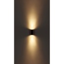 Globo 34163-2 Außenwandleuchte Veronika 2x35W | GU10 | IP44 - Anthrazit