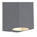 Globo 34164-2 Außenwandleuchte Veronika 2x35W | GU10 | IP44 - Anthrazit