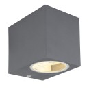 Globo 34164 Außenwandleuchte Veronika 1x35W | GU10 | IP44 - Anthrazit