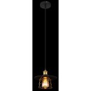 Globo 15086BH Deckenleuchte Viejo 1x60W | E27 - Schwarz, Messing, Gold
