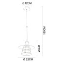 Globo 15086BH Deckenleuchte Viejo 1x60W | E27 - Schwarz, Messing, Gold