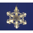 LED Schneeflocke, warmweiß