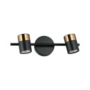 Italux WL-58892-2-BK-BRO Spot-Wandleuchte Elice GU10