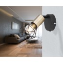 Globo 54802S-1AB Wandleuchte Xara I 1x40W | E14 - schwarz, Messing