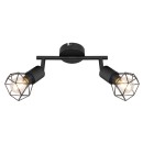 Globo 54802S-2 Deckeneinbauleuchte Xara 2x40W | E14 - schwarz