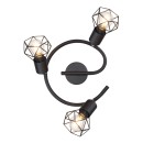 Globo 54802S-3 Deckeneinbauleuchte Xara 3x40W | E14 - schwarz