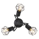 Globo 54802S-3D Deckeneinbauleuchte Xara 3x40W | E14 - schwarz