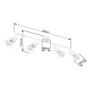 Globo 54802W-4 Deckeneinbauleuchte Xara 4x40W | E14 - weiß