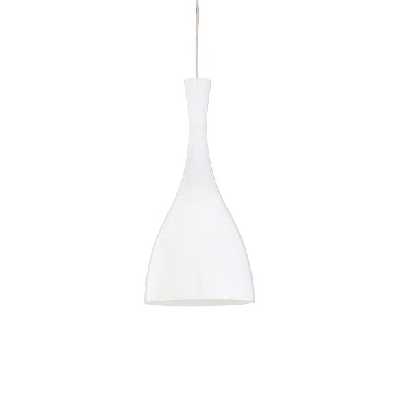 Ideal Lux 013244 Pendelleuchte Olimpia Bianco 1x60W | E27 - weiß
