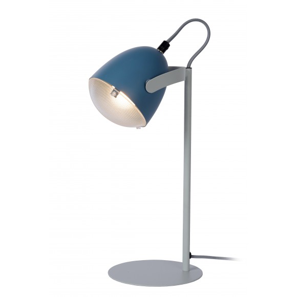 Lucide 05537/01/35 Dylan 1x25w | E14 - Blau, Metall, einstellbar, Kabelschalter