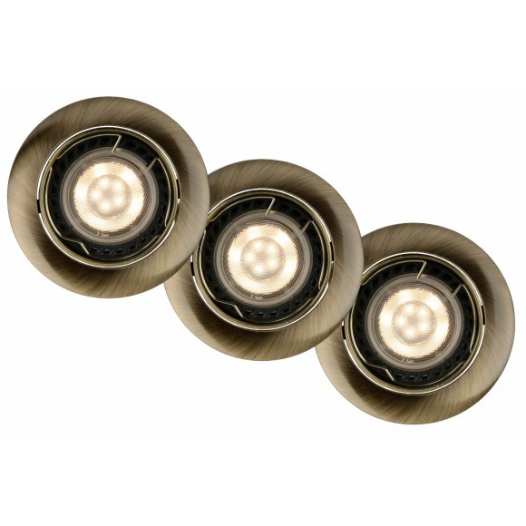 Lucide 11001/15/03 LED Decken- und Spotleuchte Focus 3x5W | GU10 | 3000K