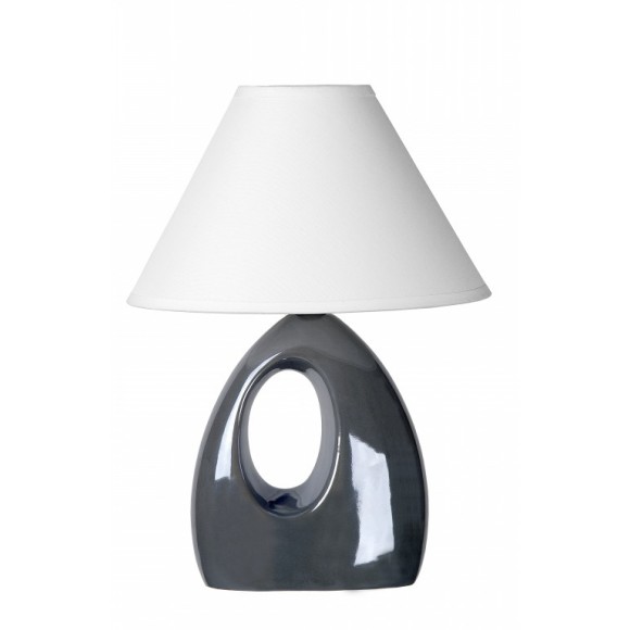 Lucide 14558/81/36 Tischleuchte Hoal 1x40W | E14 - grau