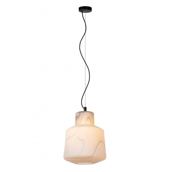 Lucide 20418/01/31 Hängende Deckenleuchte Alistair 1x40w | E27 - weiß, Glas, dimmbar