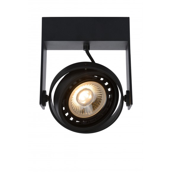 Lucide 22969/12/30 Spotleuchte Griffon 1x12w | LED GU10 | 820lm | 2200k / 3000k - inkl. Lampe, schwarz, einstellbar, dimmbar, CCT