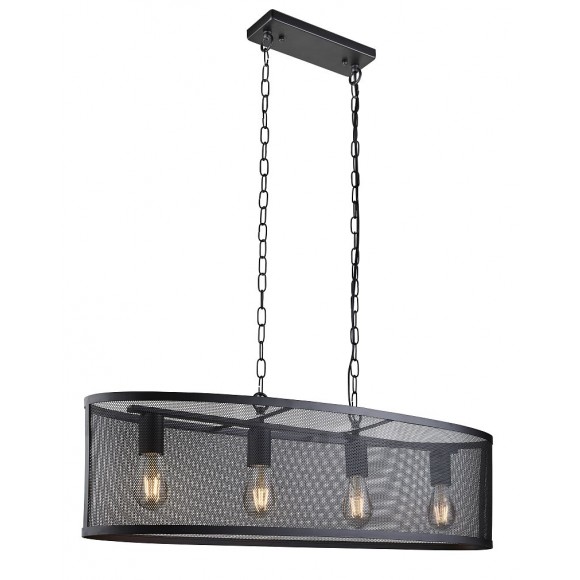 Searchlight 2484-4BK Fishnet Hängeleuchte E27 4 x 60W